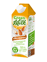 Рисово-миндальный безлактозный напиток GreenMilk, 750 мл