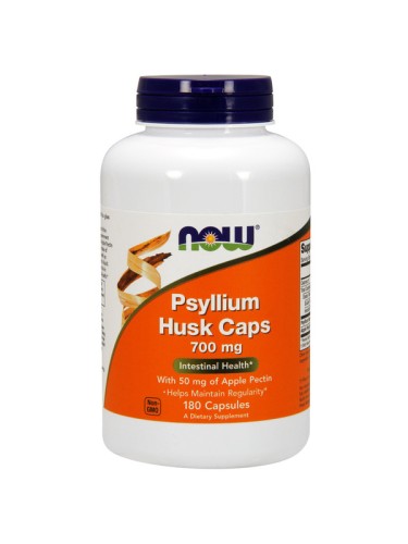 NOW Psyllium Husk 700 mg + pectin 180 caps