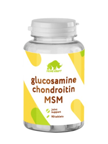Prime Kraft Glucosamine chondroitin MSM, 90 caps 