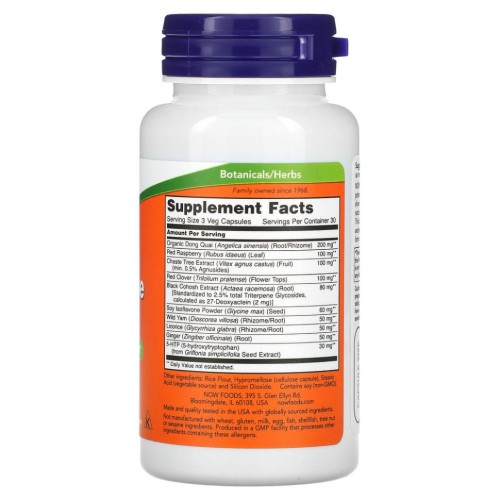 NOW MENOPAUSE SUPPORT 90 растительных капсул фото 2