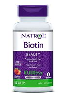 Natrol Biotin,10000 mcg, 60 tabs, распродажа