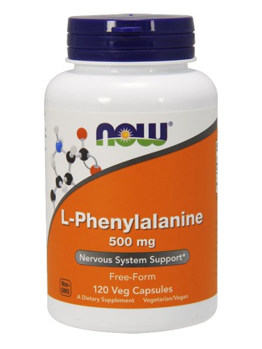 NOW L-Phenylalanine 500 mg, 120 caps
