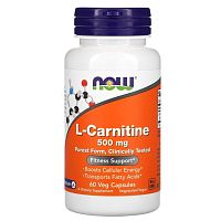 NOW L-Carnitine 500 mg 60 капсул