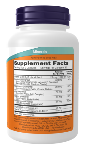 NOW CAL-MAG CAPS 120 капсул фото 2