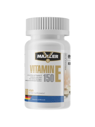 Maxler Vitamin E Natural form 150 mg, 60 softgels фото 2