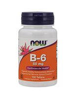 NOW B-6, 50 mg, 100 tab