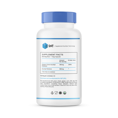 SNT Ascorbyl Palmitate 500 мг 90 капсул Витамин C фото 2