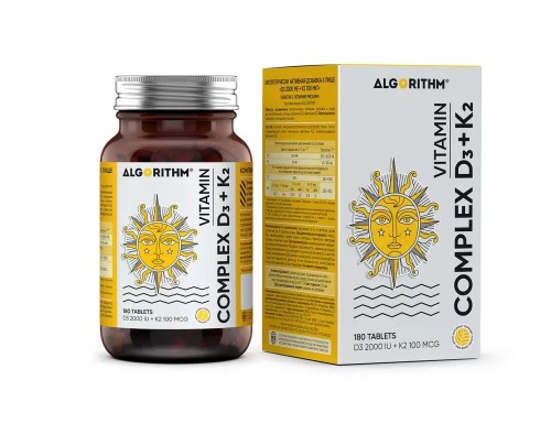 Algorithm Complex D3 + K2 180 таблеток