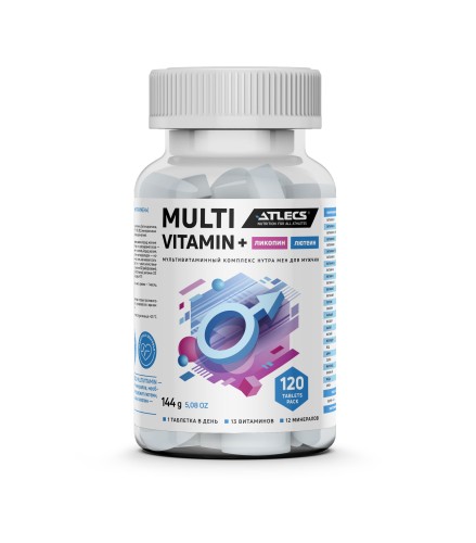 Atlecs Nutra Man / Витамины для мужчин 120 таблеток