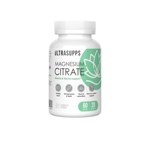 Ultrasupps Magnesium Citrate 60 софтгелей
