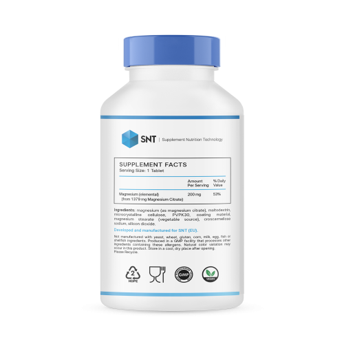 SNT Magnesium Citrate 200 мг 250 таблеток фото 2