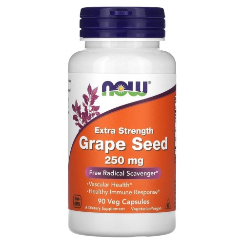 NOW GRAPE SEED EXTRACT 250MG 90 растительных капсул