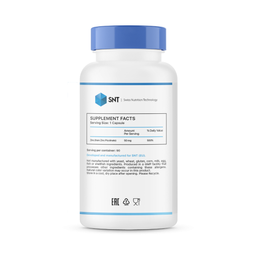 SNT Zinc Picolinate 50 мг 90 капсул фото 2