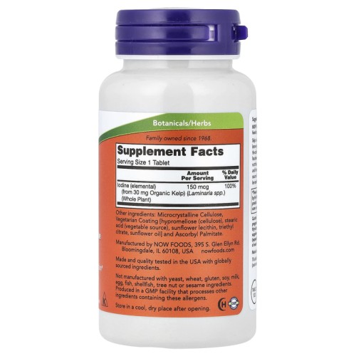 NOW KELP 150mcg 200 таблеток фото 2