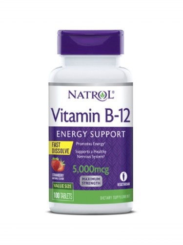 Natrol Vitamin B-12 5000 mcg F/D, 100 tabs