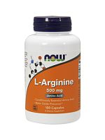 NOW Arginine 500 mg, 100 caps