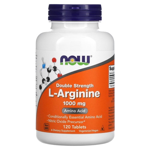 NOW ARGININE / L-Аргинин 1000 мг 120 таблеток