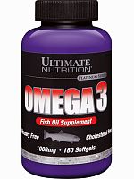 Ultimate Nutrition Omega 3, 1000 мг, 180 капс.