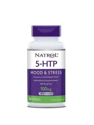 Natrol 5-HTP, 100 mg, 30 tabs f/d