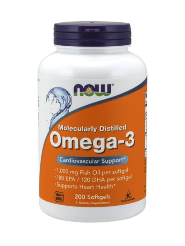 NOW Omega-3, 200 капсул