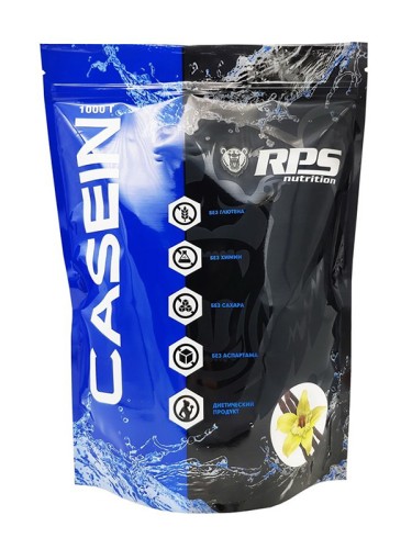 RPS Casein, 1000 g, Вкус: Клубника (дефект упаковки)
