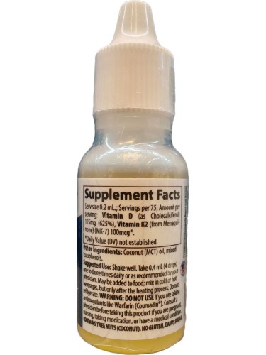 Trace Ionic D3+K2 125/100 мкг 15 мл фото 2