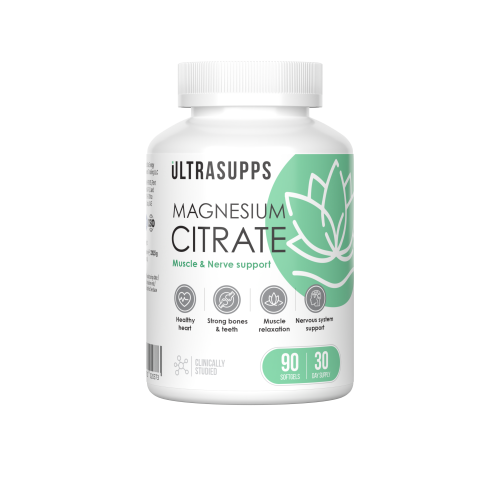 Ultrasupps Magnesium Citrate 90 гелевых капсул