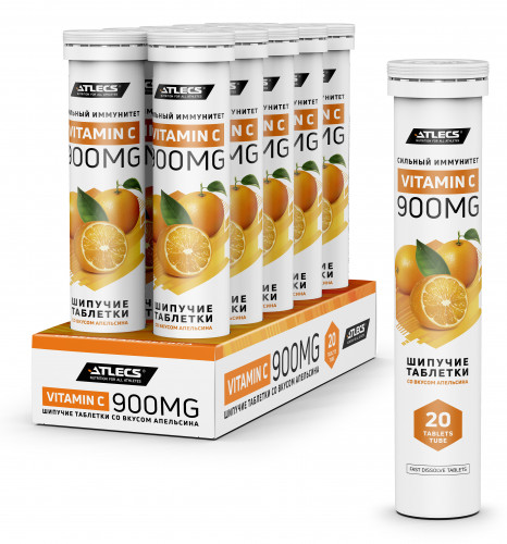 Atlecs Vitamin C 900 mg, 20 tabs фото 2