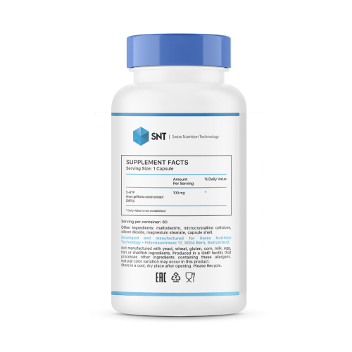 SNT 5-HTP 100 мг 60 капсул фото 2