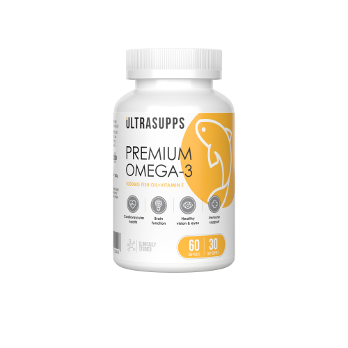 Ultrasupps Premium Omega-3, 60 softgels