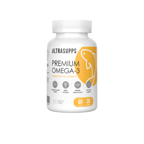 Ultrasupps Premium Omega-3 60 гелевых капсул