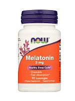NOW Melatonin 3 mg, 90 lozenges