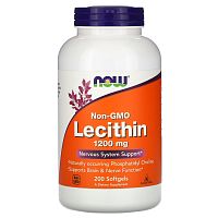 										NOW Lecithin 1200 мг 200 софтгелей									