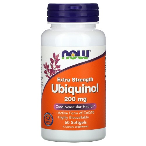 NOW UBIQUINOL 200MG 60 софтгелей