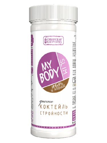 Фитококтейль Сибирская клетчатка MY BODY Slim имбирь и корица, 170 г