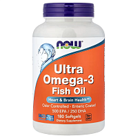 NOW ULTRA Omega-3 / Омега-3 180 софтгелей
