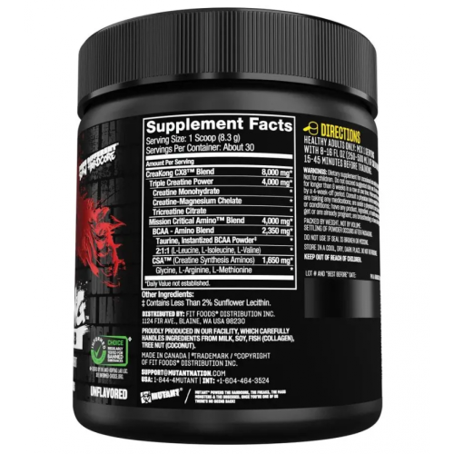 Fit Foods Mutant CreaKong CX8 249 гр фото 2