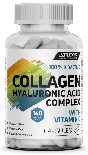 Atlecs Collagen+Vit C+HA, 140 caps фото 5